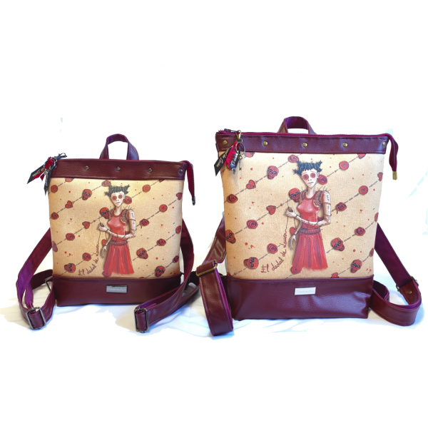 both Mochila Rebel Red Stitch XL