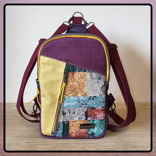 bandoc001 Mochila Bandolera Mosaiko Cuadros
