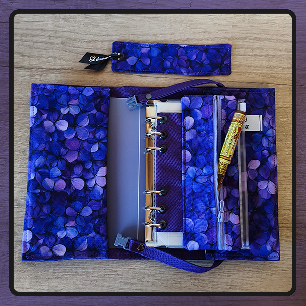 Agenda OrganizaT Flores Moradas