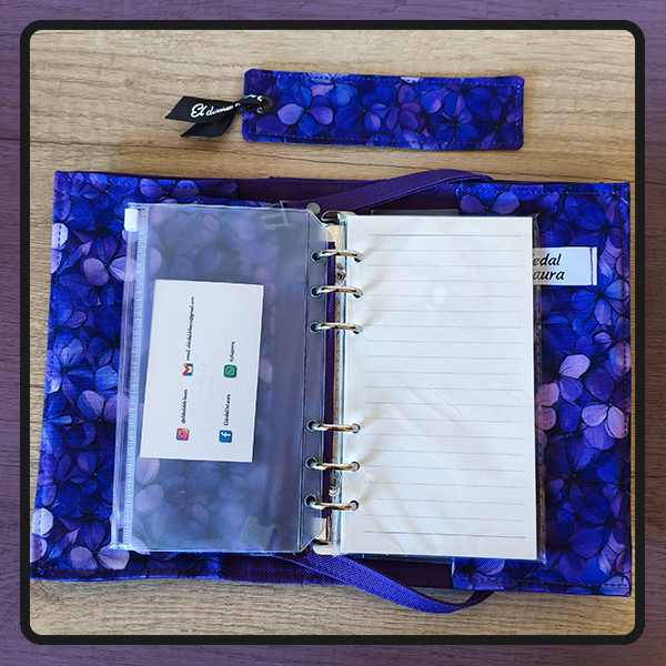 Agenda OrganizaT Flores Moradas